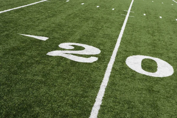 Yard Line American Football Field Artificial Turf — Stock Photo, Image