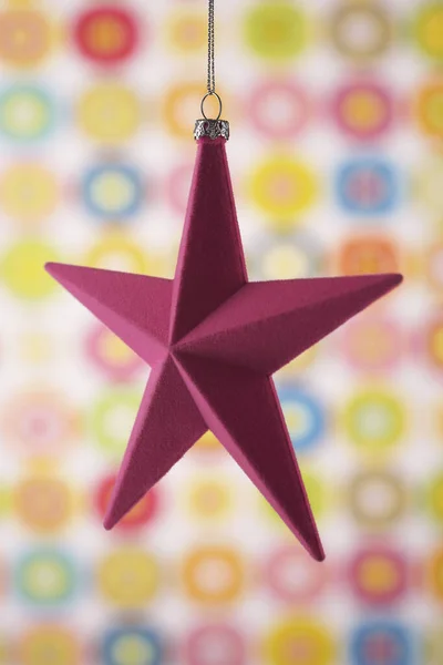 Closeup Christmas Star Ornament — Stock Photo, Image