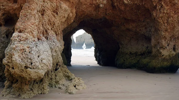 Gruta Pedra Costa Algarve — Fotografia de Stock