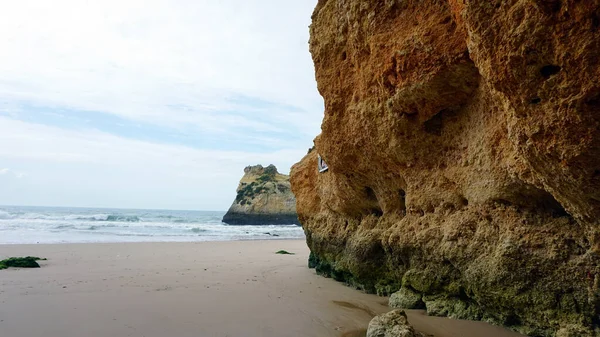 Massive Rocks Prainha Beach Algarve — Stock Photo, Image