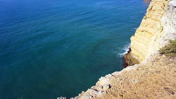 Пляж Мануэль Лоуренко Алгарвском Побережье Португалии — стоковое фото