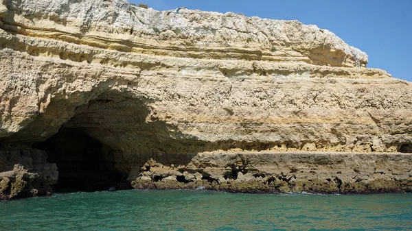 Increíble Costa Del Algarve Tomada Del Mar —  Fotos de Stock