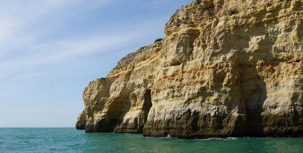 Niesamowite Wybrzeża Algarve Wydobyte Morza — Zdjęcie stockowe