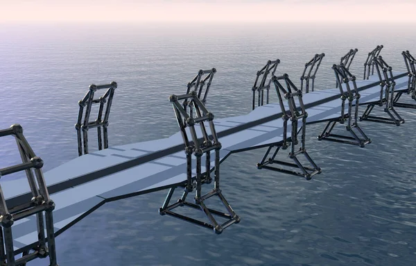 Ponte Sobre Mar — Fotografia de Stock