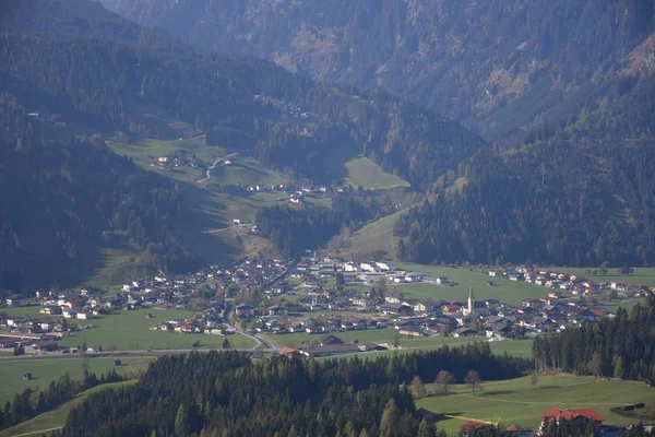 Salzachtal Salzach Montagna Cresta Alpina Principale Venedigergruppe Hohe Tauern Parco — Foto Stock