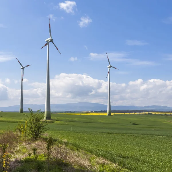 Větrná Energie Alternativní Výroba Elektřiny — Stock fotografie