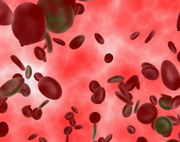 Microscopische Rode Bloedcellen — Stockfoto