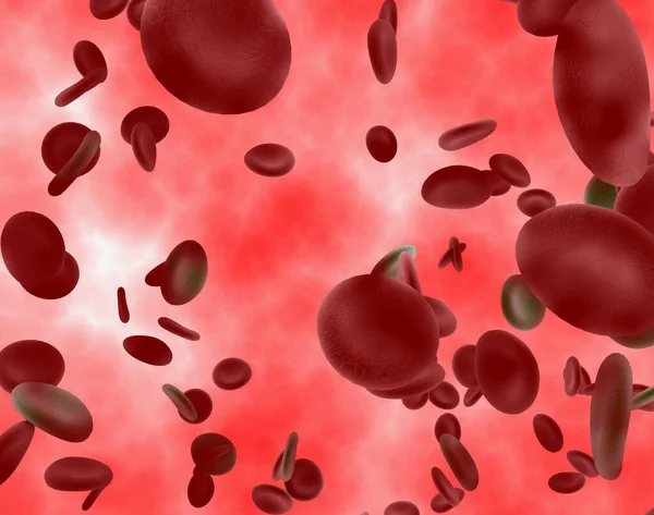 Mikroskopowe Czerwone Krwinki — Zdjęcie stockowe