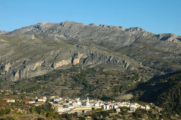 山の中に隠された村 Costa Blanca スペイン — ストック写真