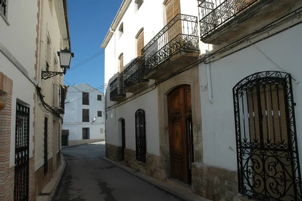 Ház Homlokzatok Földközi Tenger Spanyolország Costa Blanca — Stock Fotó