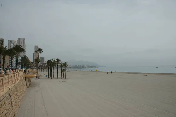 Ensam Strand Medelhavet Spanien — Stockfoto