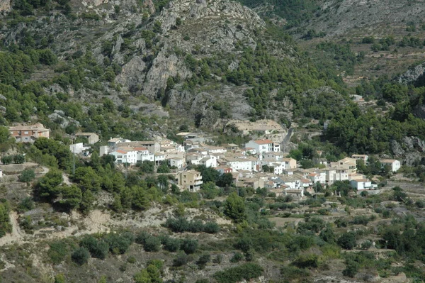 Dağlarda Saklı Bir Köy Costa Blanca Spanya — Stok fotoğraf