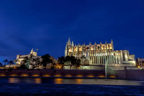 Berühmte Kathedrale Seu Palma Mallorca — Stockfoto