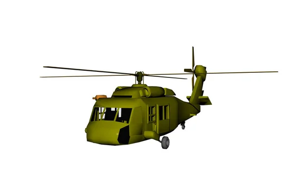 Вертолет Транспорт Воздуху Самолет — стоковое фото