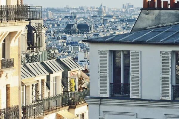 Domy Wzgórzu Montmartre — Zdjęcie stockowe