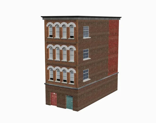 現代のアパートの建物の可視化 3Dレンダリング — ストック写真