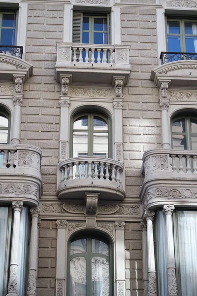 Τέχνη Nouveau Αρχιτεκτονική Barcelona — Φωτογραφία Αρχείου