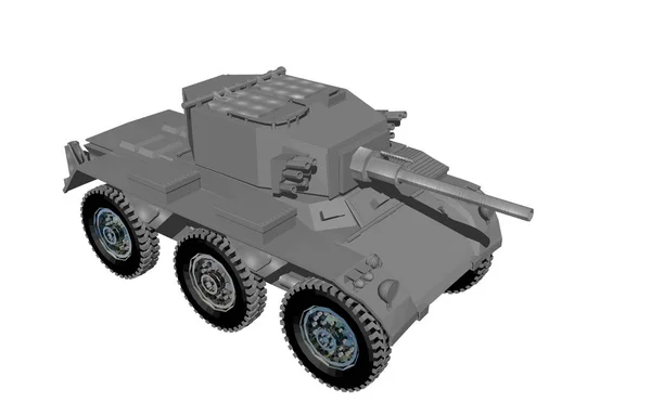 Rendering Military Tank — Stock Photo, Image