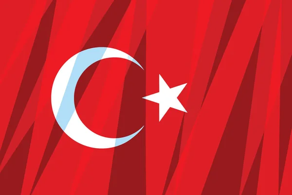 Türkei Flagge Staatssymbol Comiczeichentrick Vintage Pop Art Retro Vektorillustration — Stockfoto