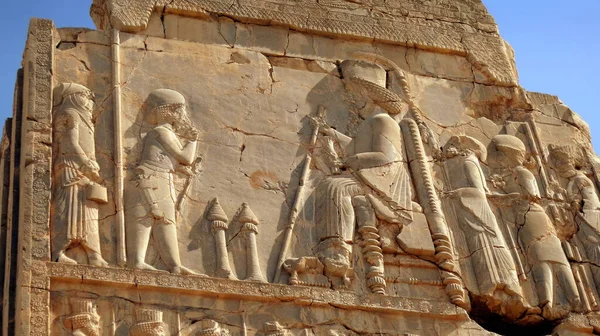 Relevo Parede Persépolis Antiga — Fotografia de Stock