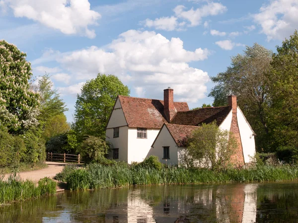 Willy Lott Cottage Flatford Mill Constable Country Old Famous Location — Stock Photo, Image