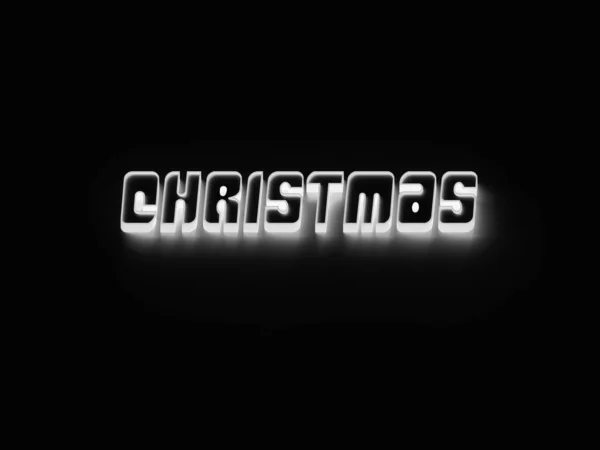 Rendering Words Christmas Plain Background — Stockfoto