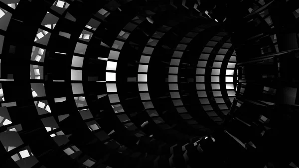 Abstrakter Hintergrund Mit Technologie Tunnel Darstellung — Stockfoto