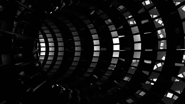 Abstract Background Technology Tunnel Rendering — Stock Photo, Image