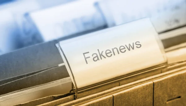 Fakenews Symboliskt Foto För Falska Nyheter — Stockfoto