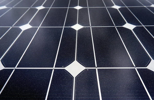 Výroba Elektrické Energie Solárním Panelem — Stock fotografie