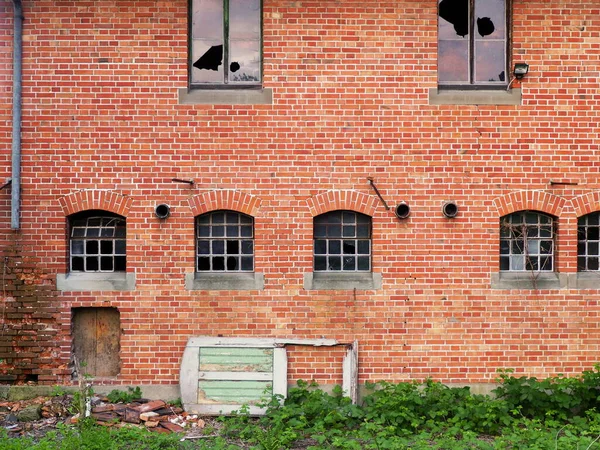 Oude Vervallen Vervallen Baksteenfabriek Uit 1920 — Stockfoto