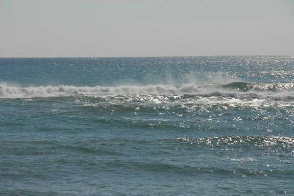 Côte Costa Blanca Avec Vagues Surf Espagne — Photo