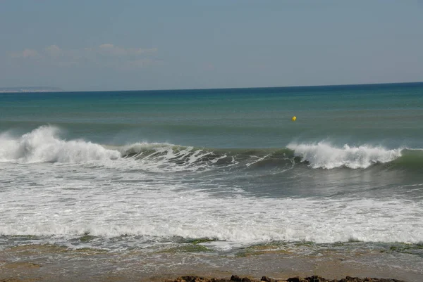 Coast Costa Blanca Waves Surf Spain — стоковое фото