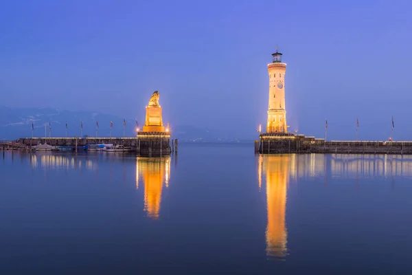 Lindau Liman Girişi Lake Constance — Stok fotoğraf
