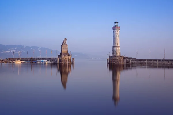 Lindau Liman Girişi Lake Constance — Stok fotoğraf