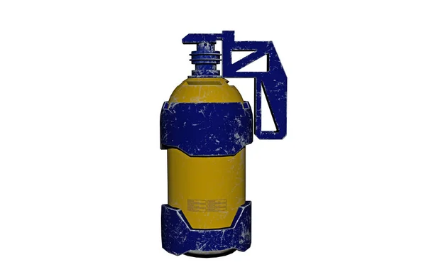 Pressure Gas Bottle Released — Stock Photo, Image