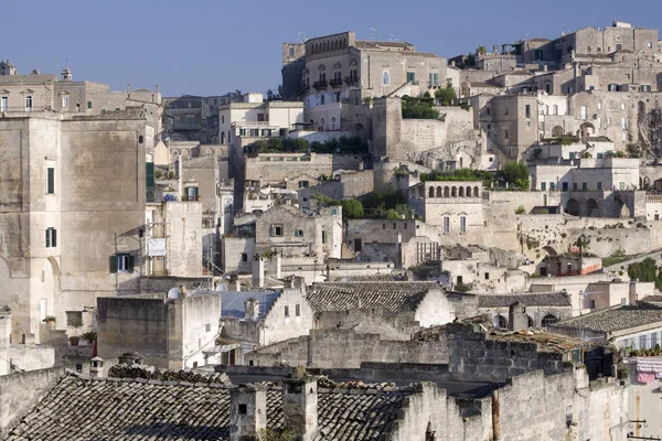 Cave Settlement European Capital Culture Matera Italy — стокове фото