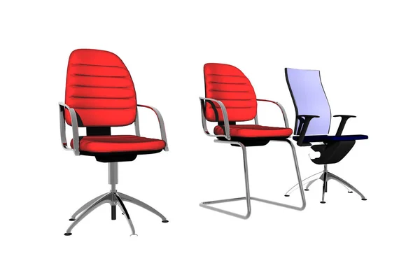 Office Chairs Sit Furniture — Stock Photo, Image