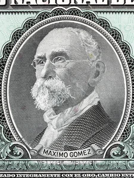 Máximo Gomez Retrato Del Dinero Cubano Peso — Foto de Stock