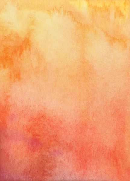 Handgeschilderde Aquareltexturen Geel Oranje Kleur — Stockfoto