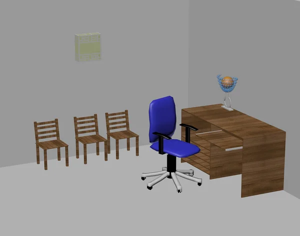 Study Desk Chairs — Stock Photo, Image