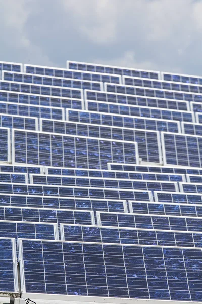 Células Solares Energia Elétrica Proteção Climática — Fotografia de Stock