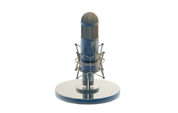 Gammal Mikrofon Inspelningsstudio — Stockfoto