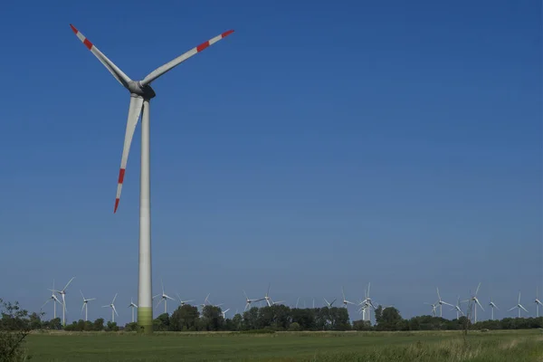 北海岸のネッセル付近の東アフリカ 風力発電所 — ストック写真