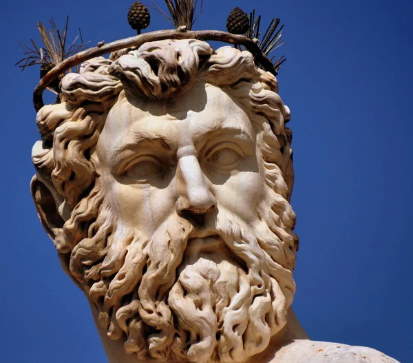 Poseidon Statue Neptune Fountain Florence — Stock Photo, Image