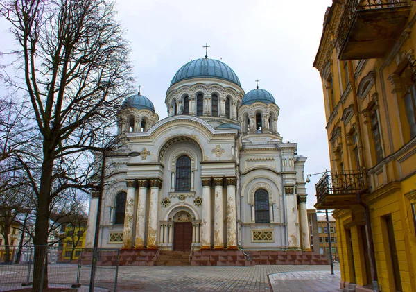 Die Katholische Kirche Des Heiligen Erzengels Michael Kaunas Litauen — Stockfoto