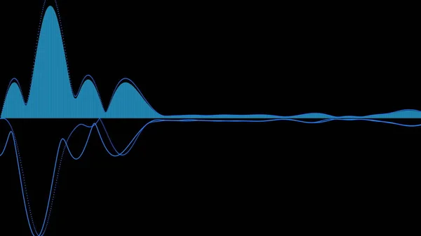 Audio Wave Forms Diagrams Equaliser Background Rendering — Stock Photo, Image