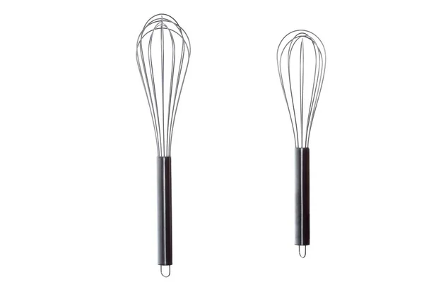 Two Whisk Made Metal — Stock Photo, Image