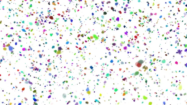 Kleurrijke Confetti Voor Witte Achtergrond Illustratie — Stockfoto