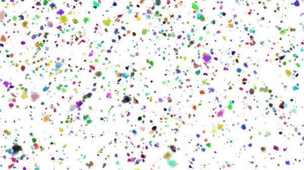 Confetti Colorido Frente Fondo Blanco Ilustración — Foto de Stock